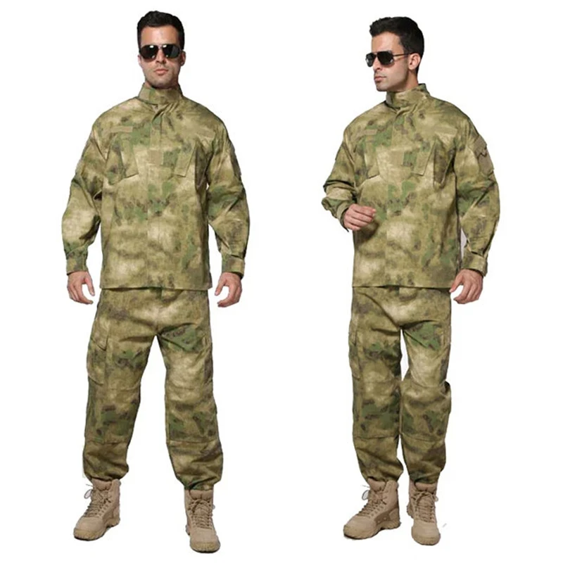 Men Multicam FG atacs Airsoft Uniform Paintball Sniper Camouflage Tactical Suit Camping Outdoor Hunting Military Army Clothes