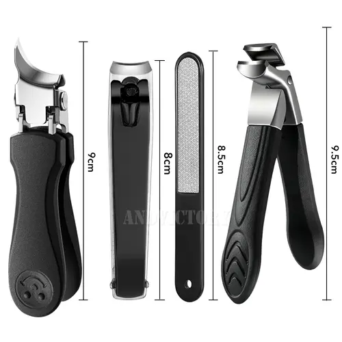 2/4Pcs/Set Nail Clippers Set Ingrown Toenail Thick Nail Clippers Set for Professional Pedicure Manicure Fingernail Tools - Image 6
