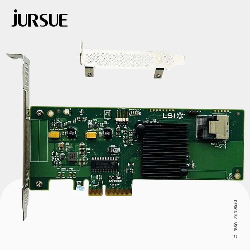 LSI 9211-4i RAID Controller Card PCIe SAS HBA FW:P20 IT Mode Expander Card For ZFS FreeNAS unRAID + 1* SFF8087 SATA Cable