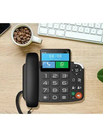 4G  Fixed cordless telephone  SIM Card Landline Google play inside Wireless Video Desktop telefono inalámbrico de casa