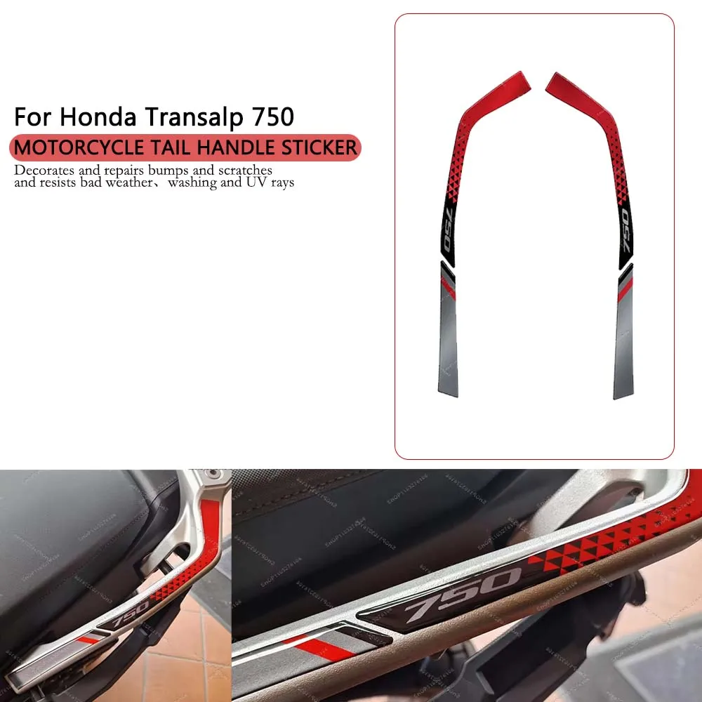 

New Motorcycle Handle Protective Sticker Waterproof Anti-scratch 3D Epoxy Resin Decal for Honda Transalp 750 2023