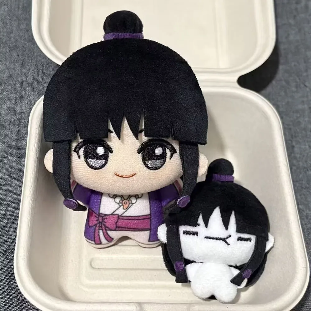 Poupée en peluche imprimée Maya Fey 10 cm, porte-clés anime, jouet en peluche, pendentif Ace Attorney, cadeau de Noël, objet de collection