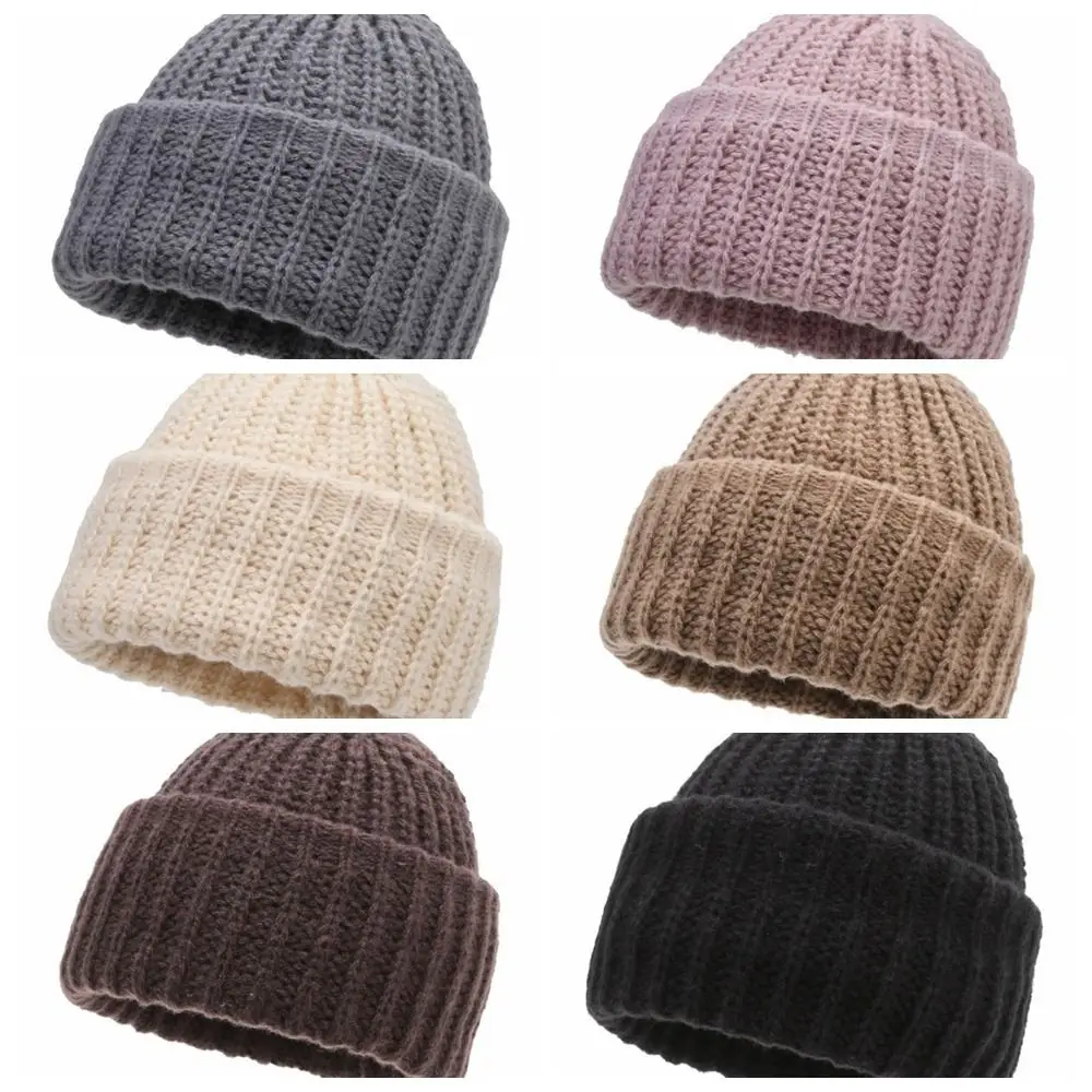 Einfarbige Winter-Sturmhaube Winddichter Nackenwärmer Vollgesichts-Pullover-Mütze Ohrenschutz-Mütze Ohrenklappen-Ski-Strickmaske – Detail 2