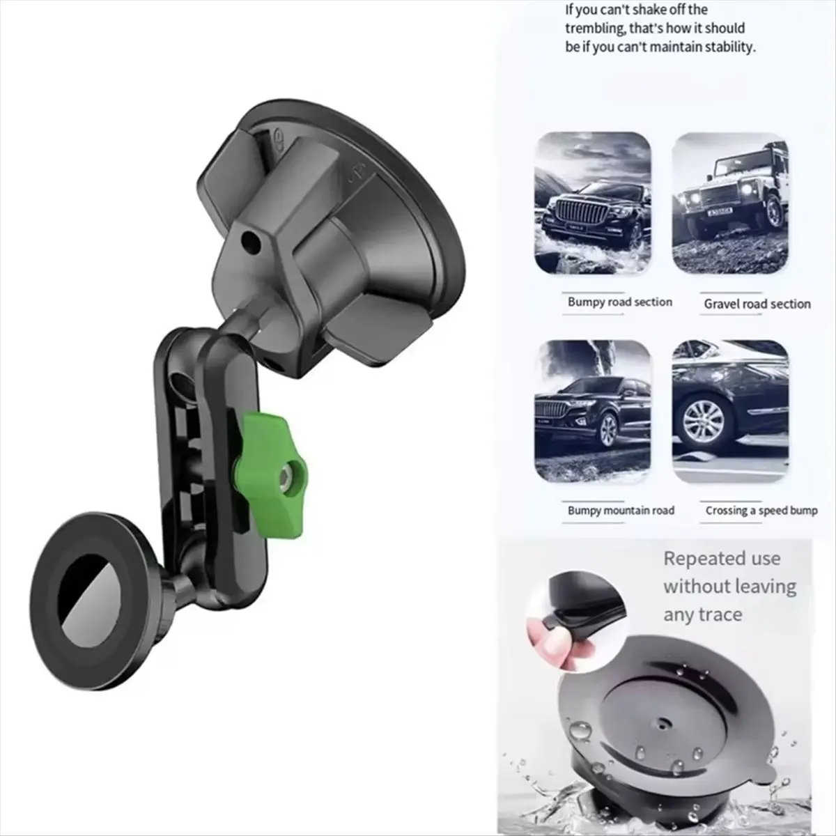 Punctual- Magnetic Cell Phone Holder Vacuum Suction Car Phone Mount Holder 360 Rotation Auto Navigation Support for Rv Truck