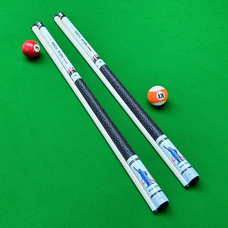 

Premium Half Cue Stick with New York Statue of Liberty Icon High-Quality Wood Construction 13mm Tip American Pool Cue Stick