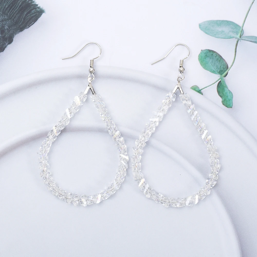 Neue handgefertigte Perlen-Ohrringe in Tropfenform für Damen, Vintage-Luxus, Imitationskristall, elegant, Trend 2026, für Urlaub und Alltag, Schmuck – Detail 8