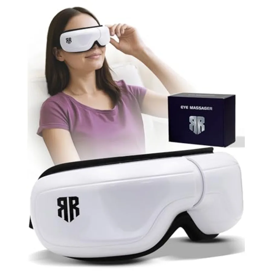 

Массажер для глаз с подогревом и компрессией, 5 режимов массажа, Bluetooth-музыка, складной массажер для снятия усталости глаз, расслабления и Б-терапии