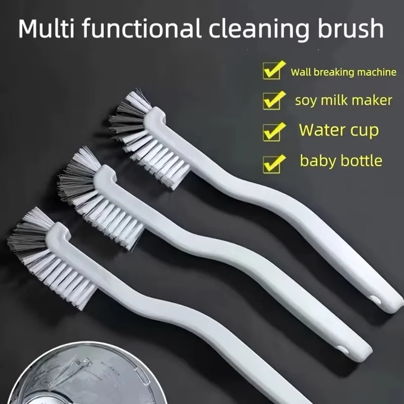 Long Handle Cleaning Brush,Multi-Functional No Dead Angle Brushes,Manual Durable, Kitchen Bathroom Outdoor Cups Blenders Bottles