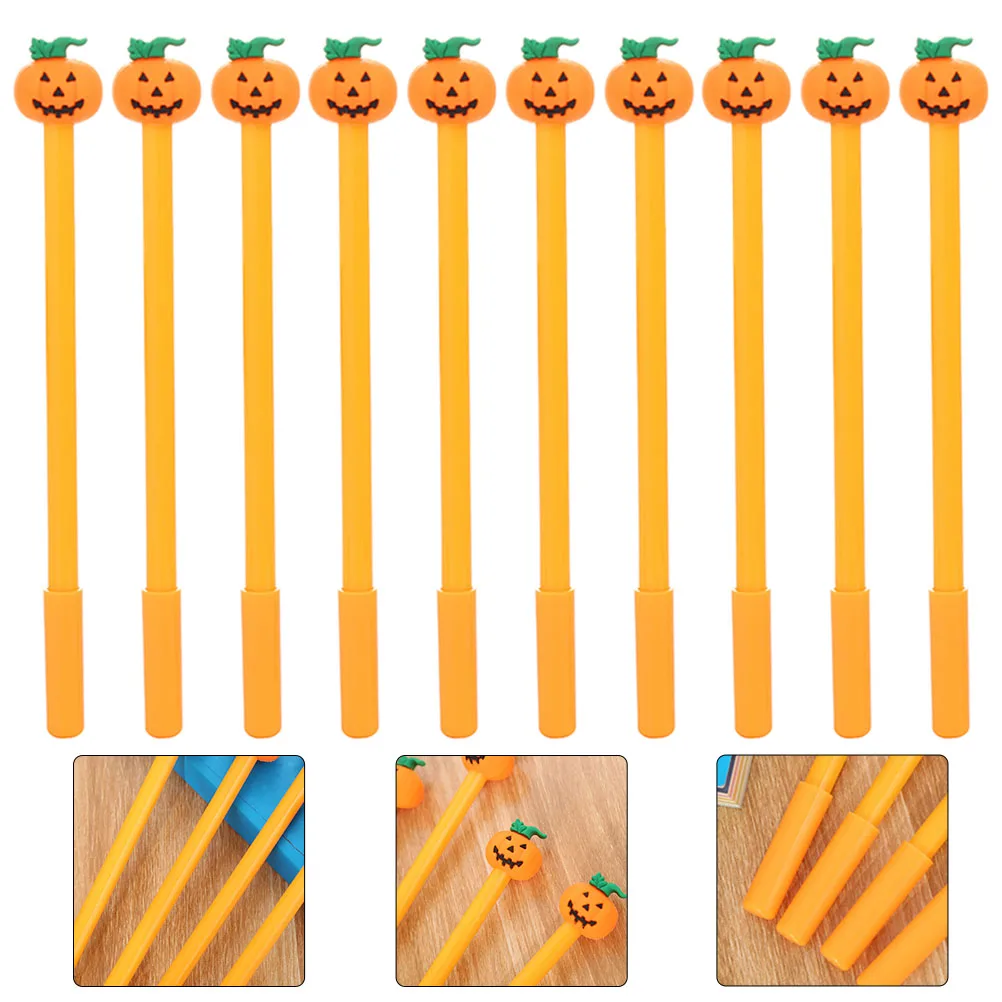 

Halloween Party Favors Pumpkin Skull Pen Lovely Shaped Gel Plastic Pens for Kids
