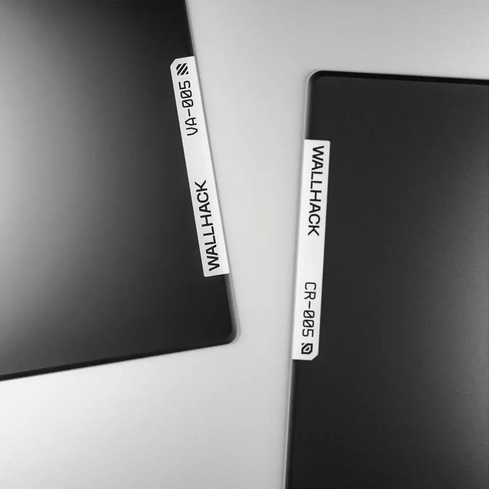 WALLHACK CR-005 Glass Gaming Mouse Pad 3mm 2.5D Copy Reproduced