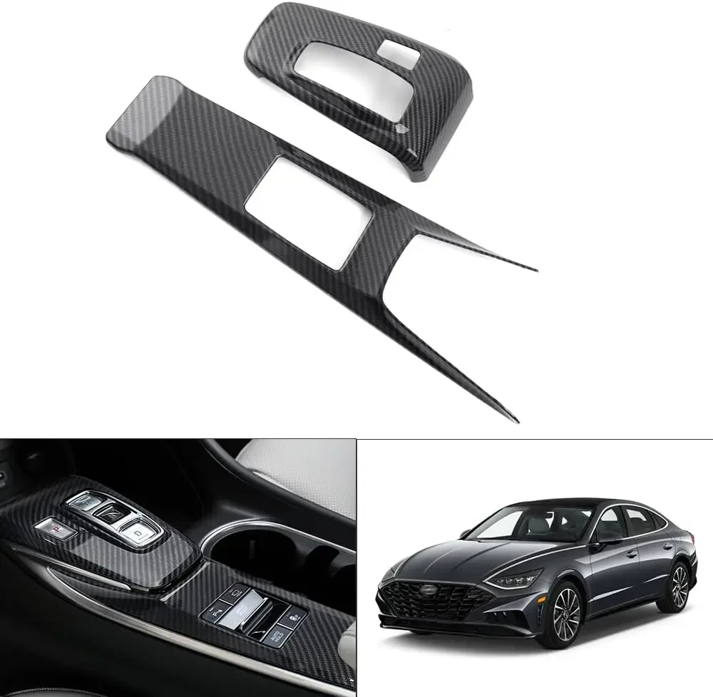 Car Center Console Gear Shift Panel Cover Trim Sticker for Hyundai Sonata DN8 SE/SEL Plus/Limited/N Line Accessories 2020-2023