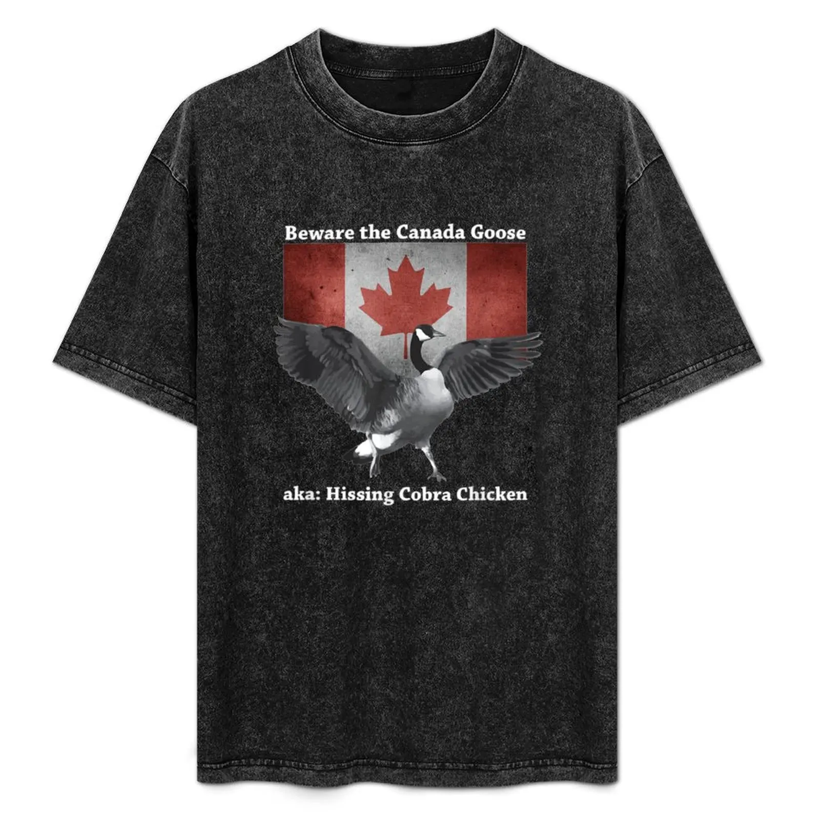 

Beware the Hissing Cobra Chicken Tshirt Canadian Goose T-Shirt Casual Trendy Streetwear Tee Shirt