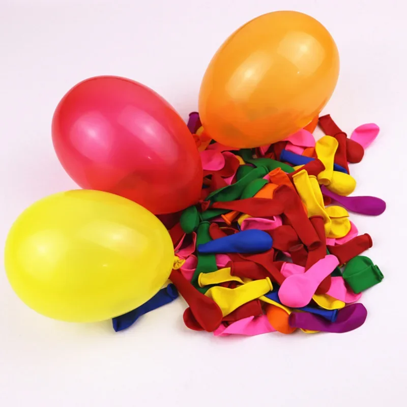 500pcs/lot Small Thickened Latex Air Balloon Water Balloons Toys Multicolor Inflatable Balloon for Summer Party Decoration