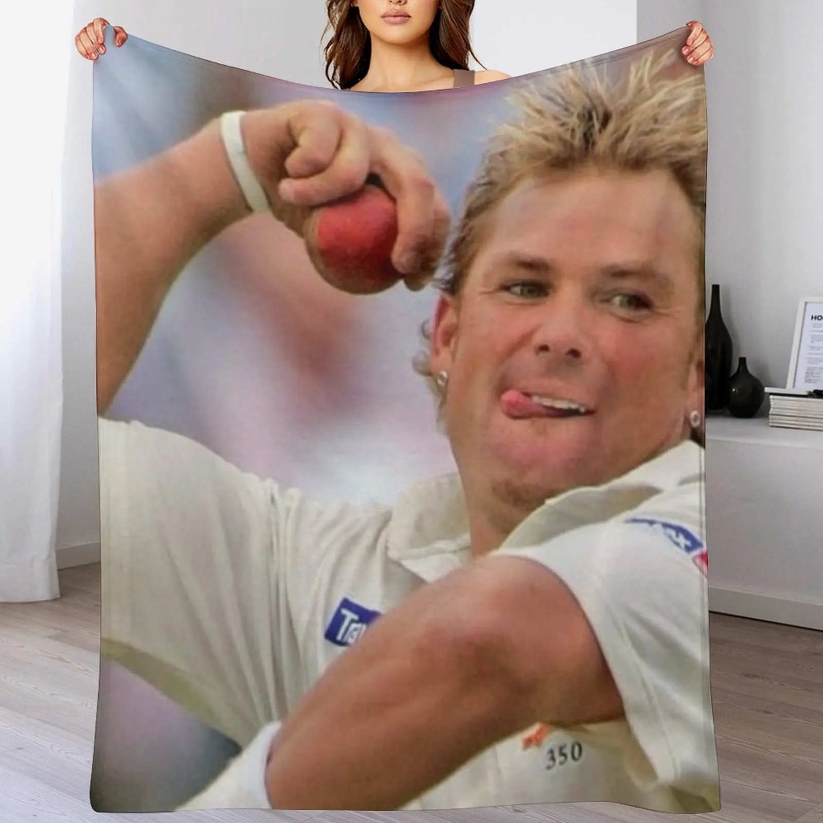 Shane Warne 1#041022 Throw Blanket