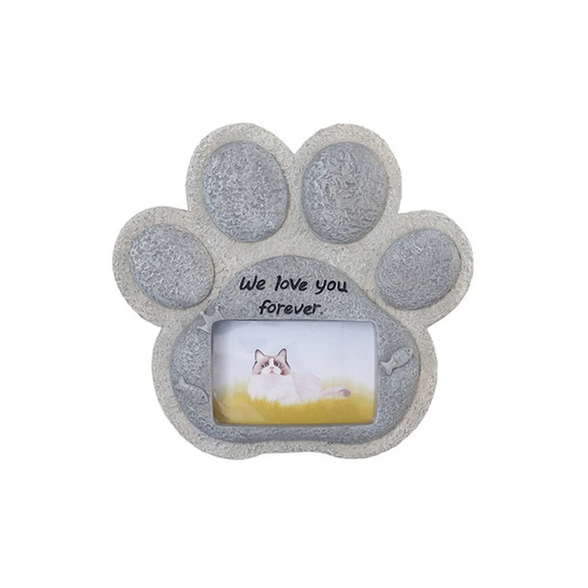 

New Pet Cat Tombstone Creatives Resin Simulation Memorial Stone Cat Tombstone Small Animal Sacrifice Monument Ornaments