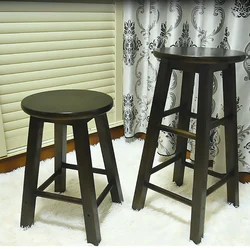 Bar Chair Solid Wood Stool For Home Nordic Retro High Stools Living Room Chair Taburete Furniture Muebles Tabouret Стул Стулья