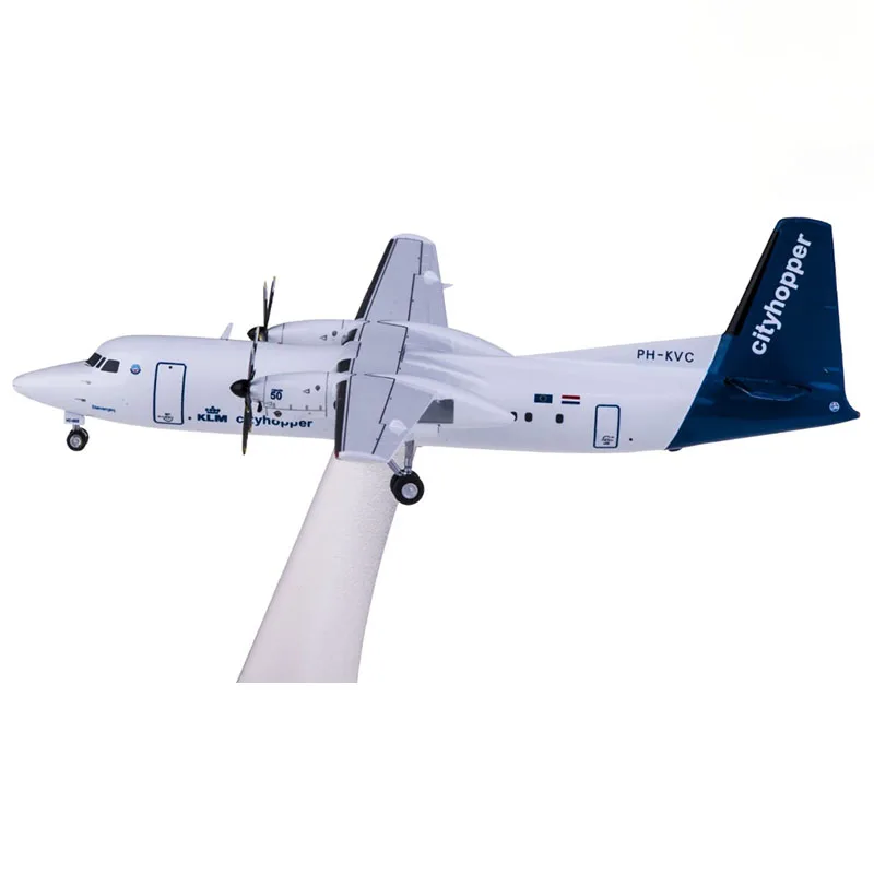 1:200 KLM 559652 Fokker 50 PH-KVC Diecast Alloy Model Toy Aircraft Plane Model Toy for Collection