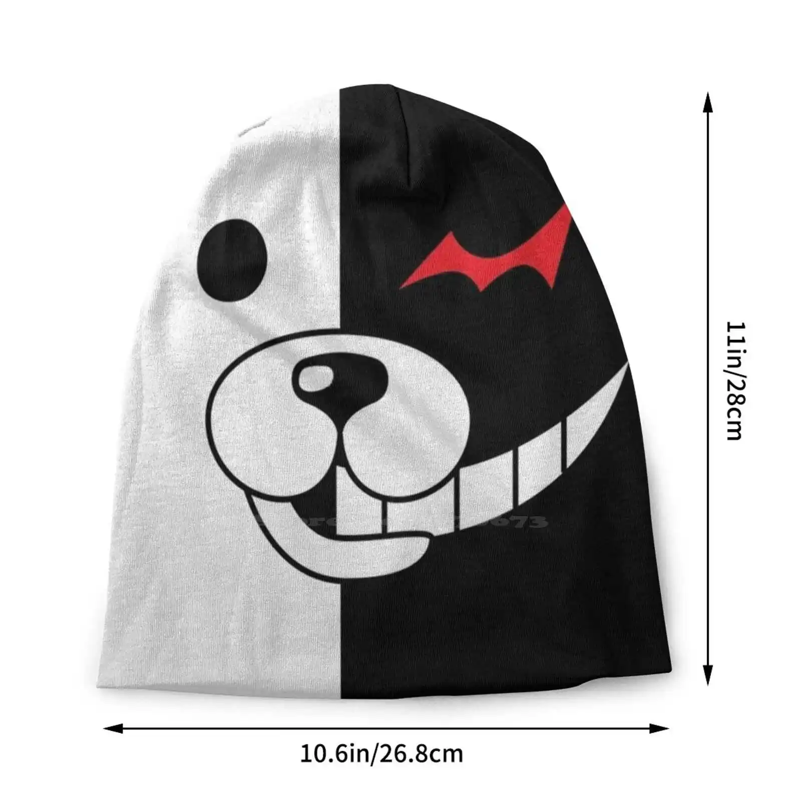 Danganronpa-Monokuma Knitted Hat Warm Beanie Outdoor Caps Monokuma Danganronpa Dangan Ronpa Monomi Hope Vs Despair Despair Vs