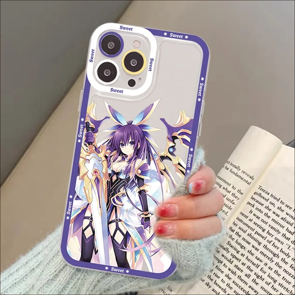 Date A Live Tokisaki Kurumi Phone Case For iPhone 13 14 Pro Max XS XR 12 11 Pro 13 Mini 6 7 8 Plus Soft Clear Back Cover