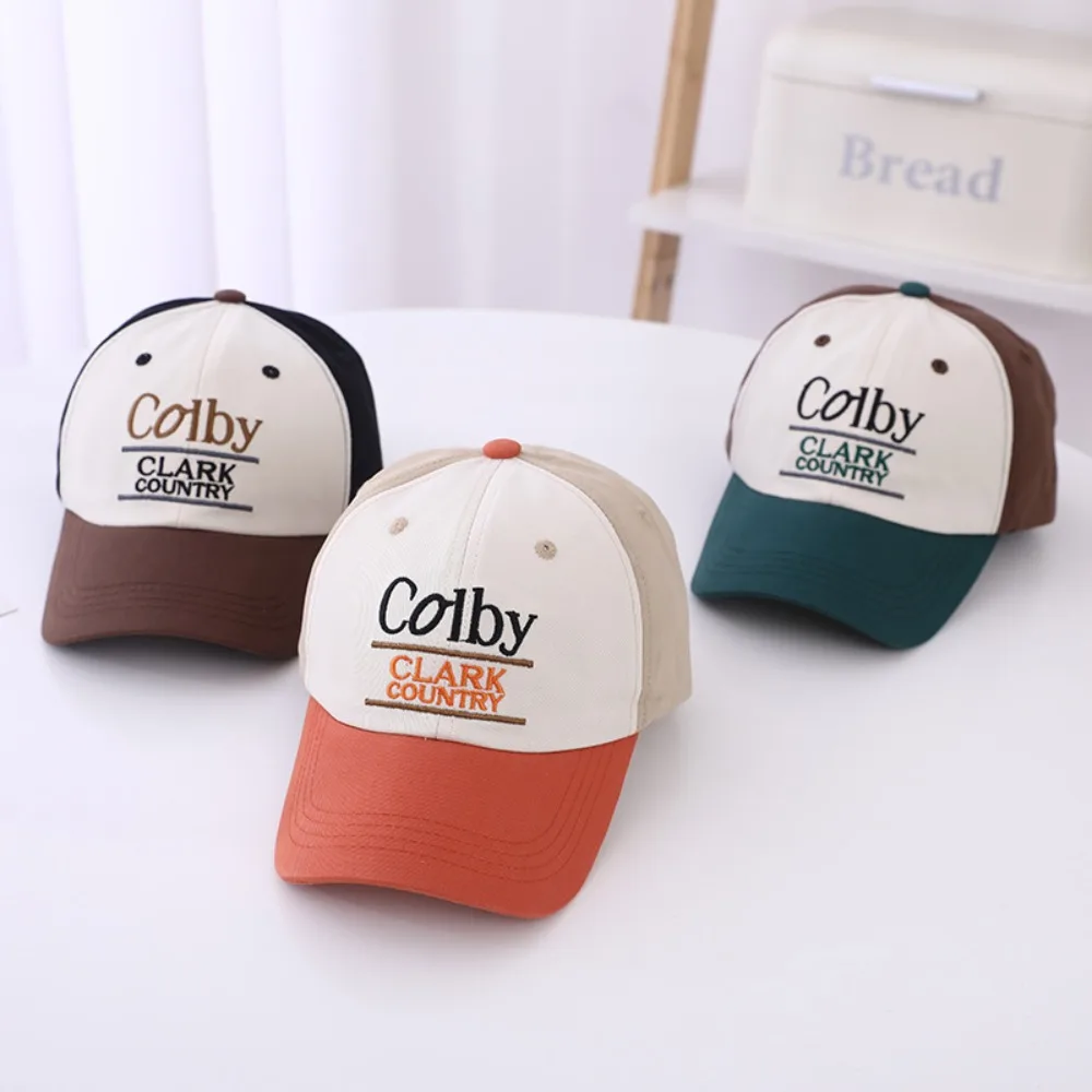 

New Letter Embroidery Baseball Cap Casual Sun Protection Sun Hat Breathable Duck Tongue Hat Children