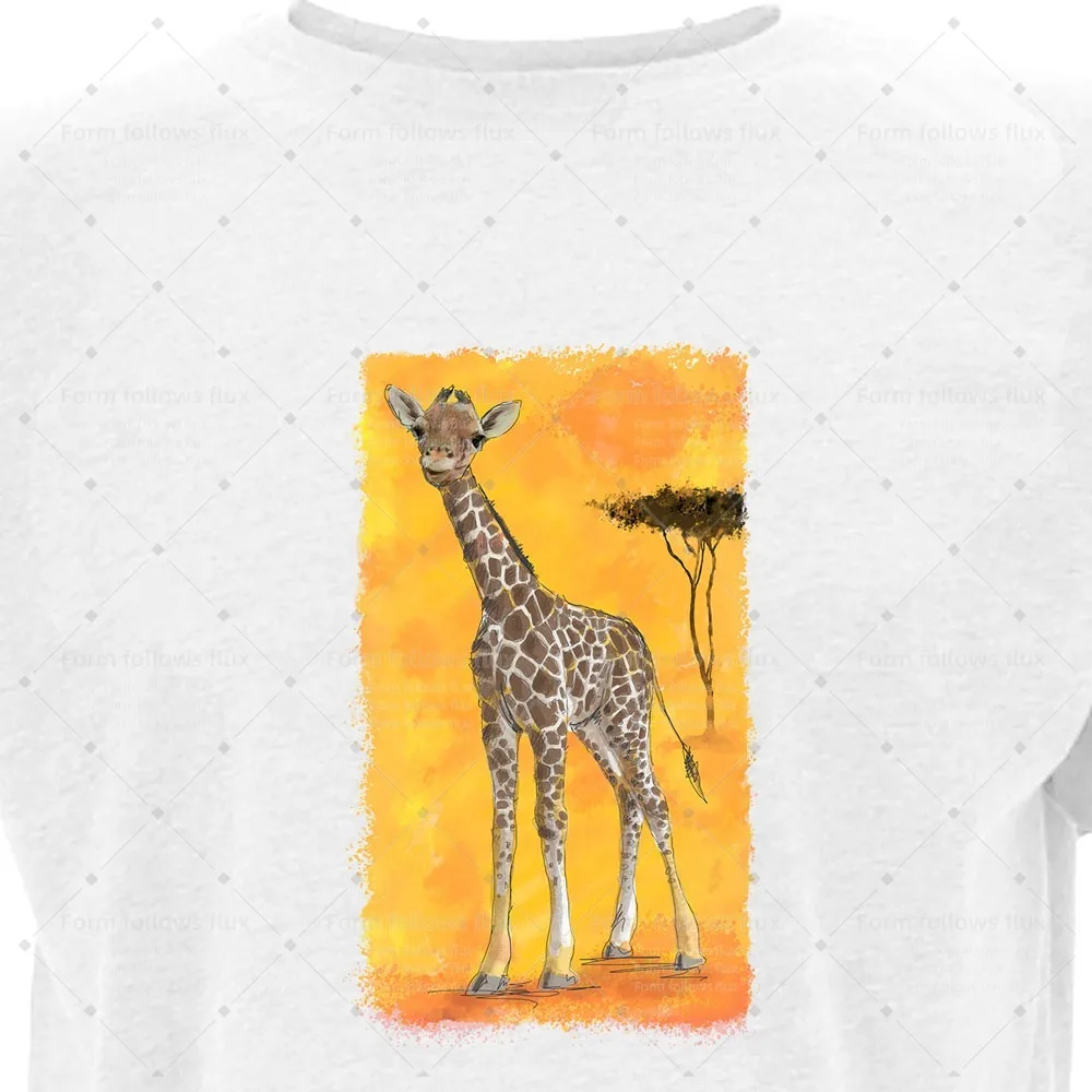 

2026 men T-Shirt Hoodie Hand Drawn Comic style Giraffe Animals Family Kids Mums Unisex S-6XL Plus Size Friendly
