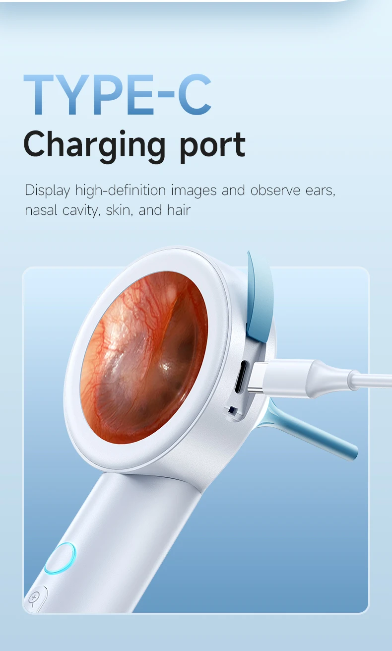 Ear Cleaner Camera with Screen 1080P Otoscope Ear Wax Removal Tool for Kids Adults & Pets 1.8’’ Screen LED Light Safe Ear Picker