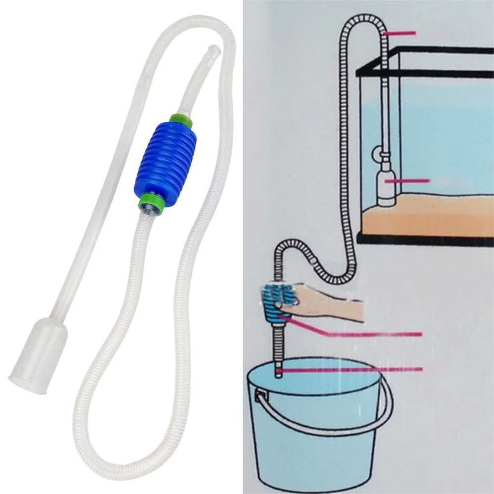 Acquario Fish Tank Vacuum Gravel Water Filter Cleaner sifone Pump Manual Cleaner Pump Safe Vacuum