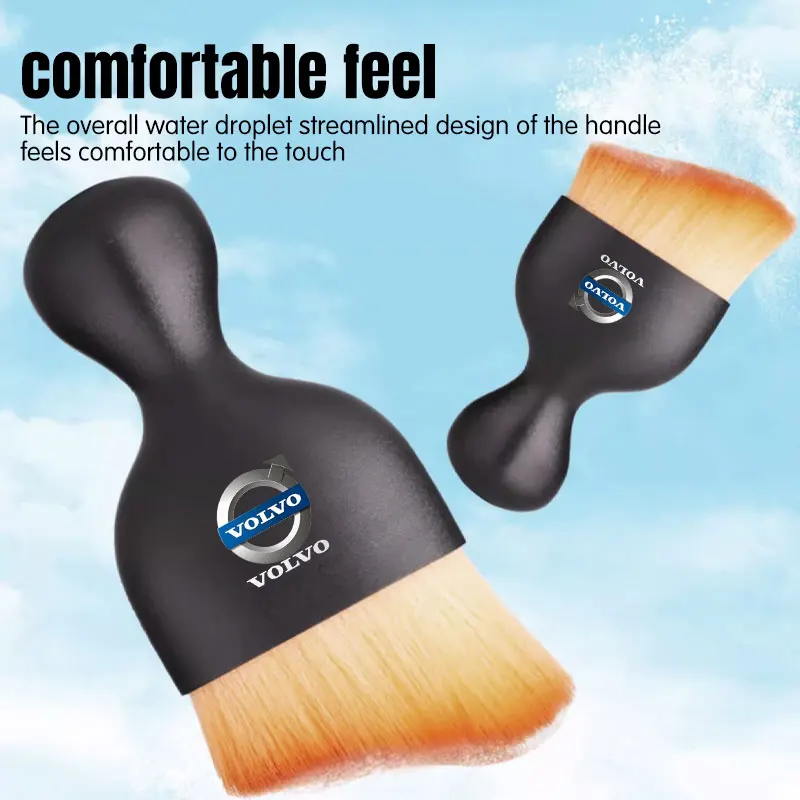 تنظيف السيارة الداخلي فرشاة ناعمة مع منشفة غسيل السيارات ستوكات تنظيف خرقة القماش لفولفو XC90 XC60 C30 T6 S60 C70 XC40 V40 #6