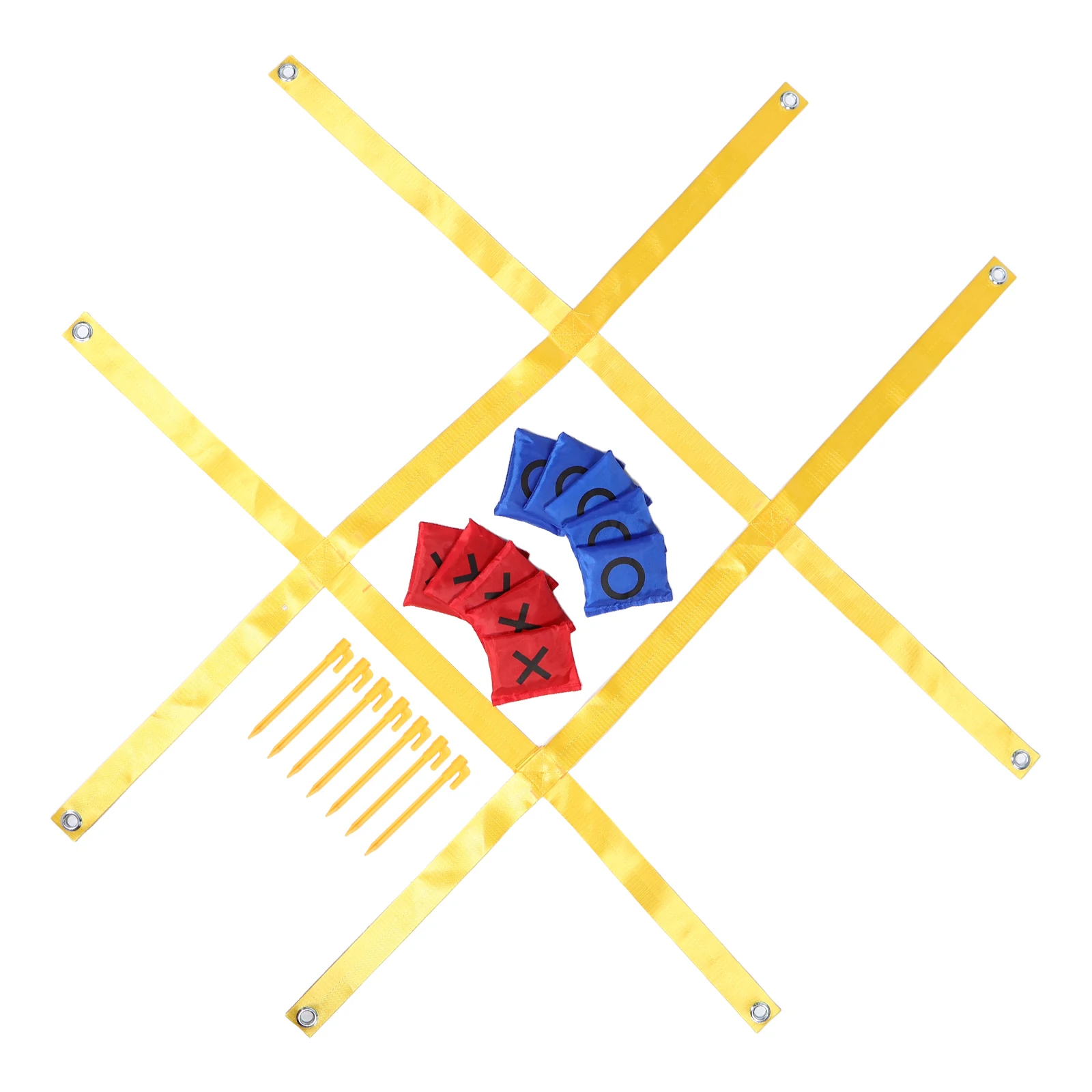 

1 set 1 Set Outdoor Giant Tictactoe Game Strap Weather Resistant Yard Garden Patio Lawn Kids Family Game Outdoor