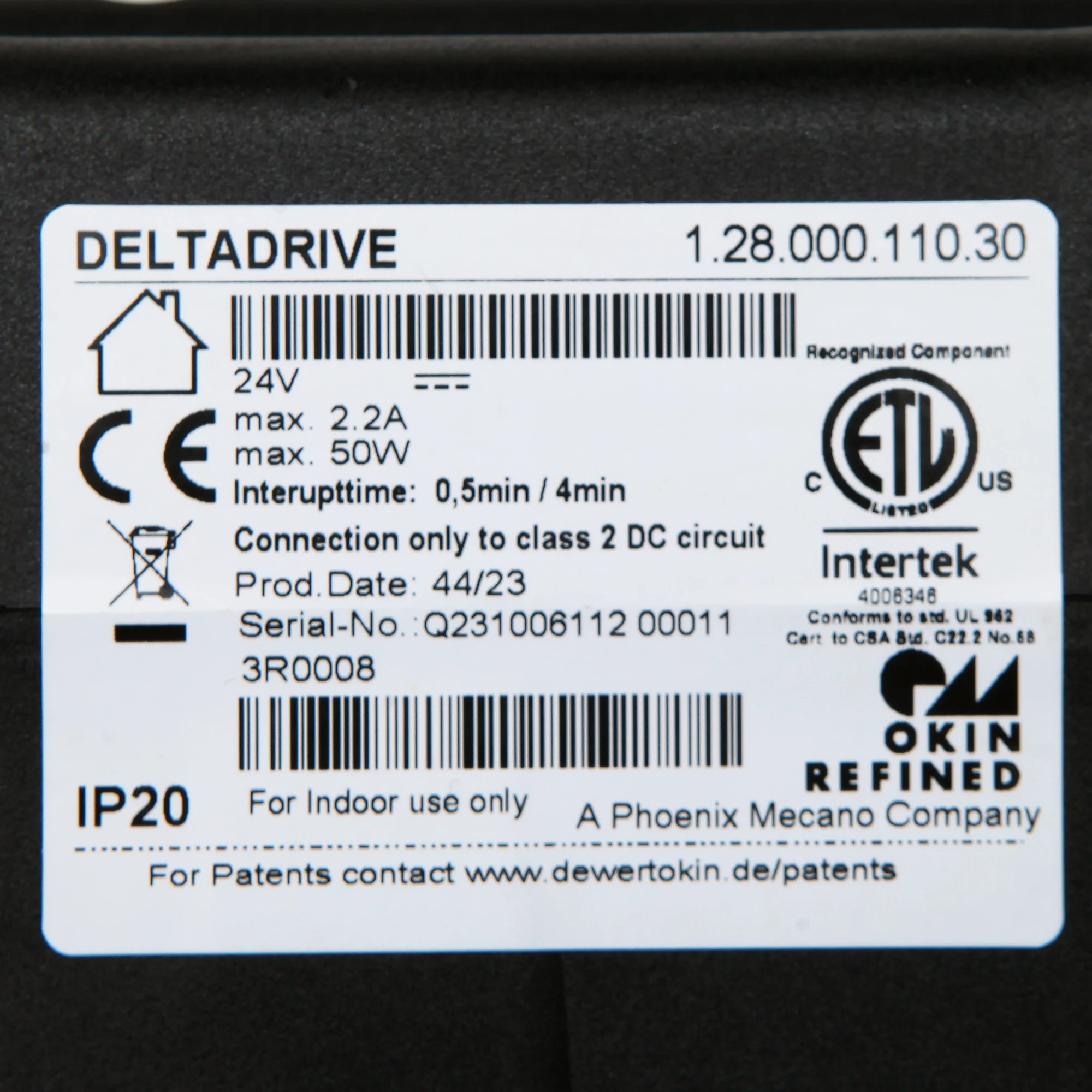 Electric Couch Power Recliner Lift Chairs Deltadrive Motor Actuator Model 1.28.000.110.30 Replacement