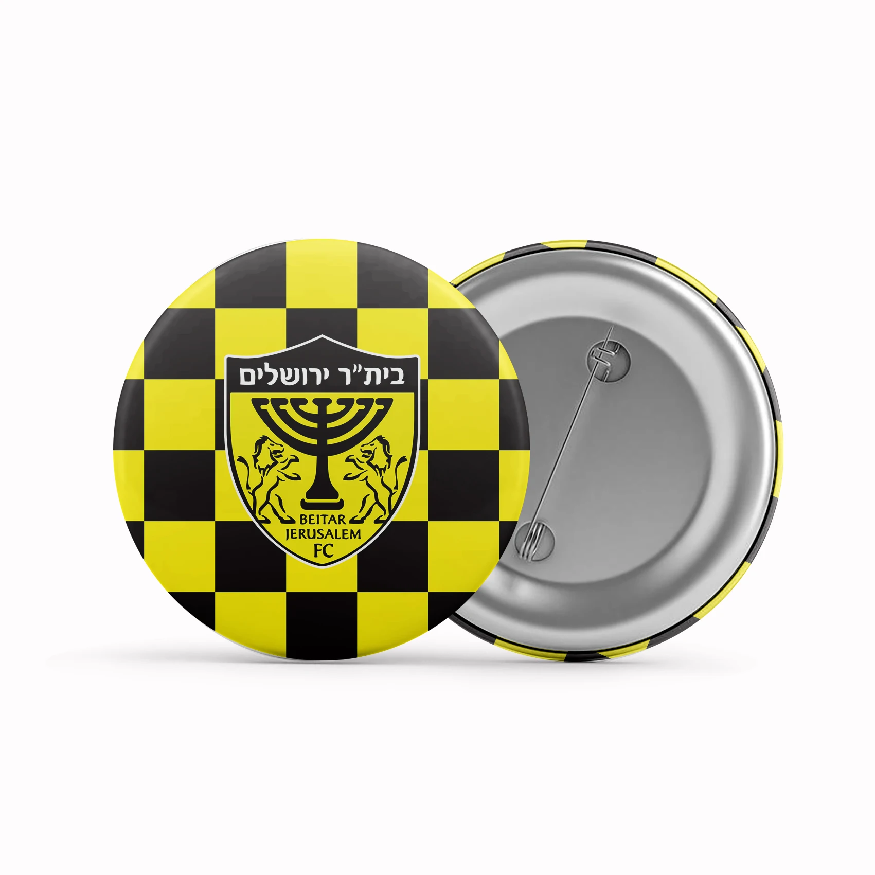 FC Israel Beitar Jerusalem Brooch Badge 1.25in 1.5in 1.7in 2.3in Custom Personalized Badges Pins Souvenir HZ-005