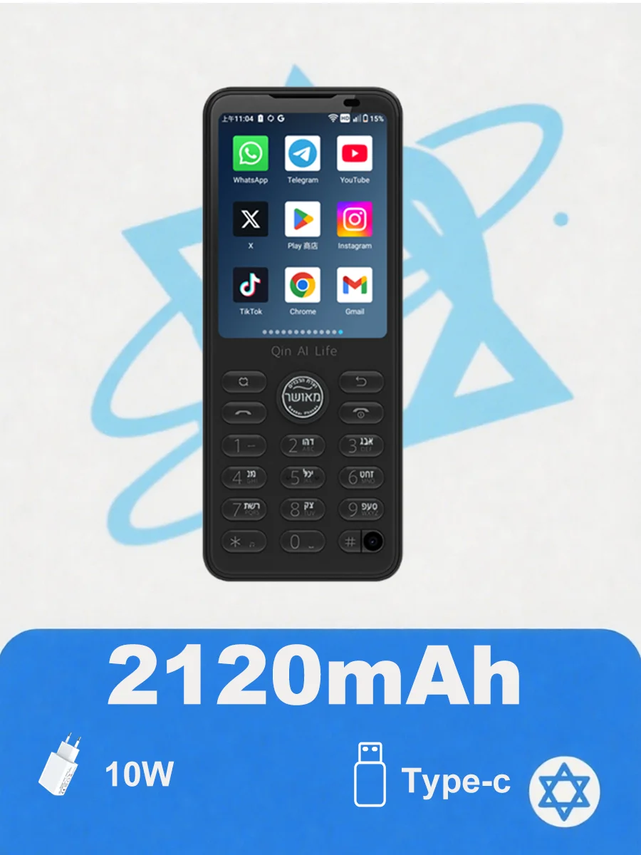 Qin F21 Pro טלפון מסך מגע חכם 2.8 אינץ' 3GB + 32GB / 4GB 64GB Bluetooth 5.0