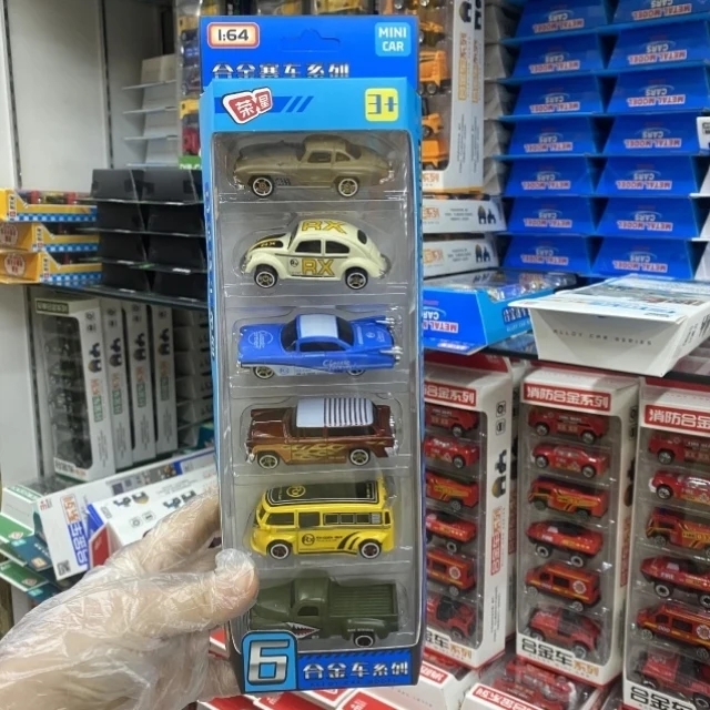 1:64 City Alloy Sports Car Vintage Bridge Mini Racing Collection Slide Vehicle Toy Diecast Model Boy Kids Toys Car Birthday Gift