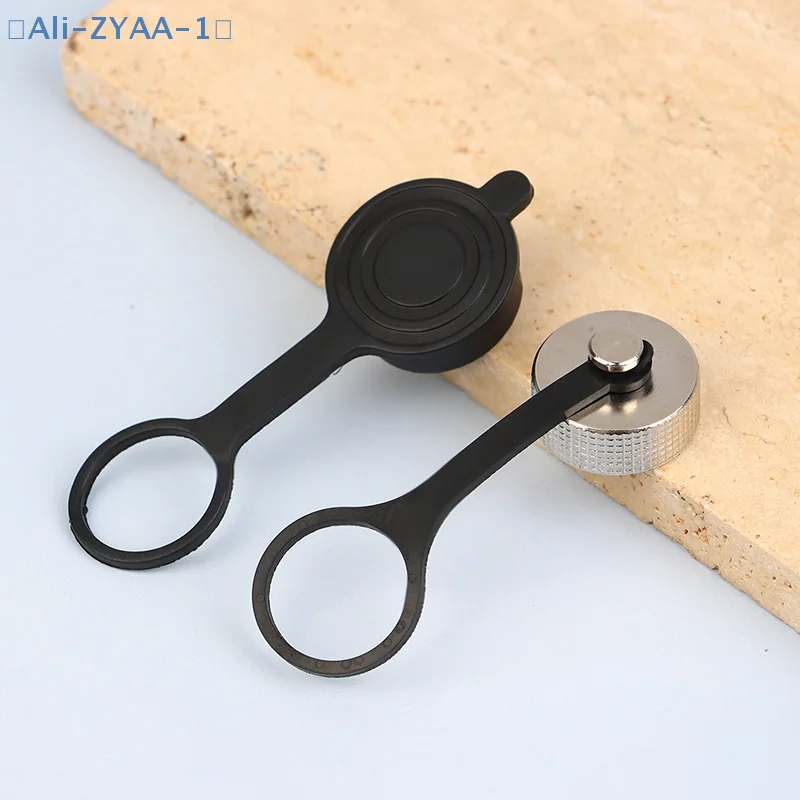 【ZYAA-1】1Pair GX16 Connector Plug Cover Waterproof Dust Rubber Metal Cap Circular Connector Protective Socket Sleeves