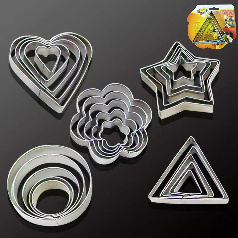 

5pcs/Set Stainless Plum Flower Cookie Cutter Molds Sugarcraf Decoration Cake Tools Biscuit Mold Christmas Decorating Tools