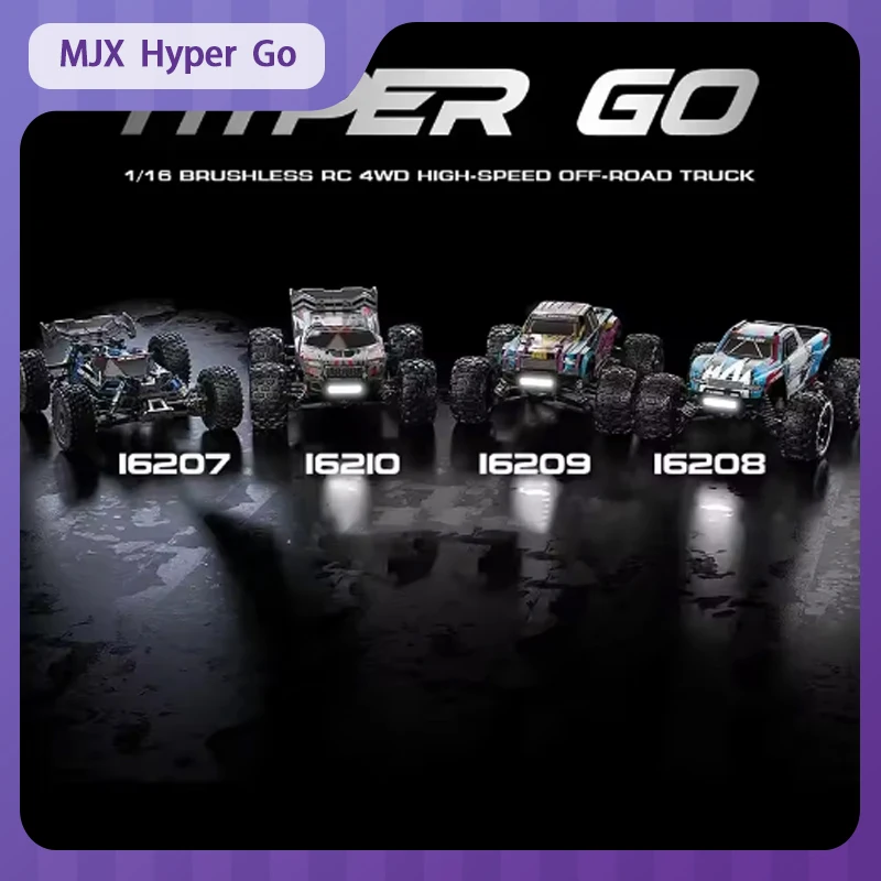 

MJX Hyper Go 16208/16207/16209/16210 1:16 Rc Car Updated Version Brushless 2.4g Remote Control 4wd High Speed Hobby Toys Gift