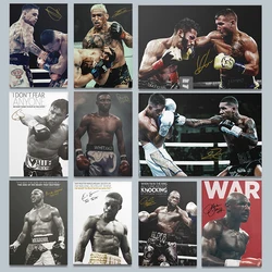 Motivational Boxing Legend Derek Chisora Boxer Poster Canvas Painting Success Money Wall Picture for Living Room Home Decoration