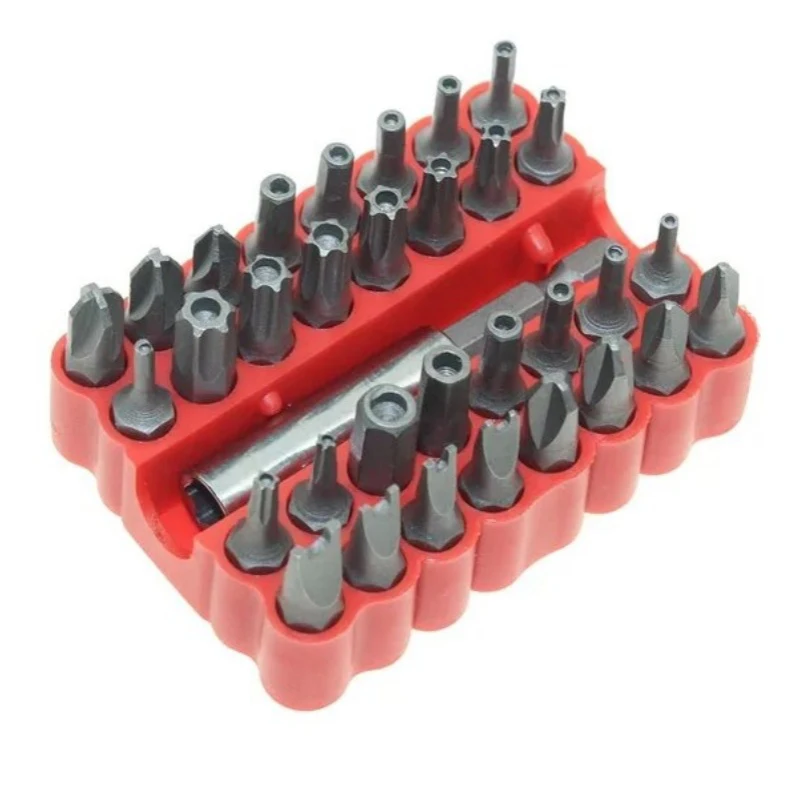 33-teiliges Sicherheits-Bit-Set mit magnetischem Verlängerungs-Bithalter, Anti-Demontage-Sternschraubendreher-Bit-Set, Schnellwechsel-Bithalter – Detail 3