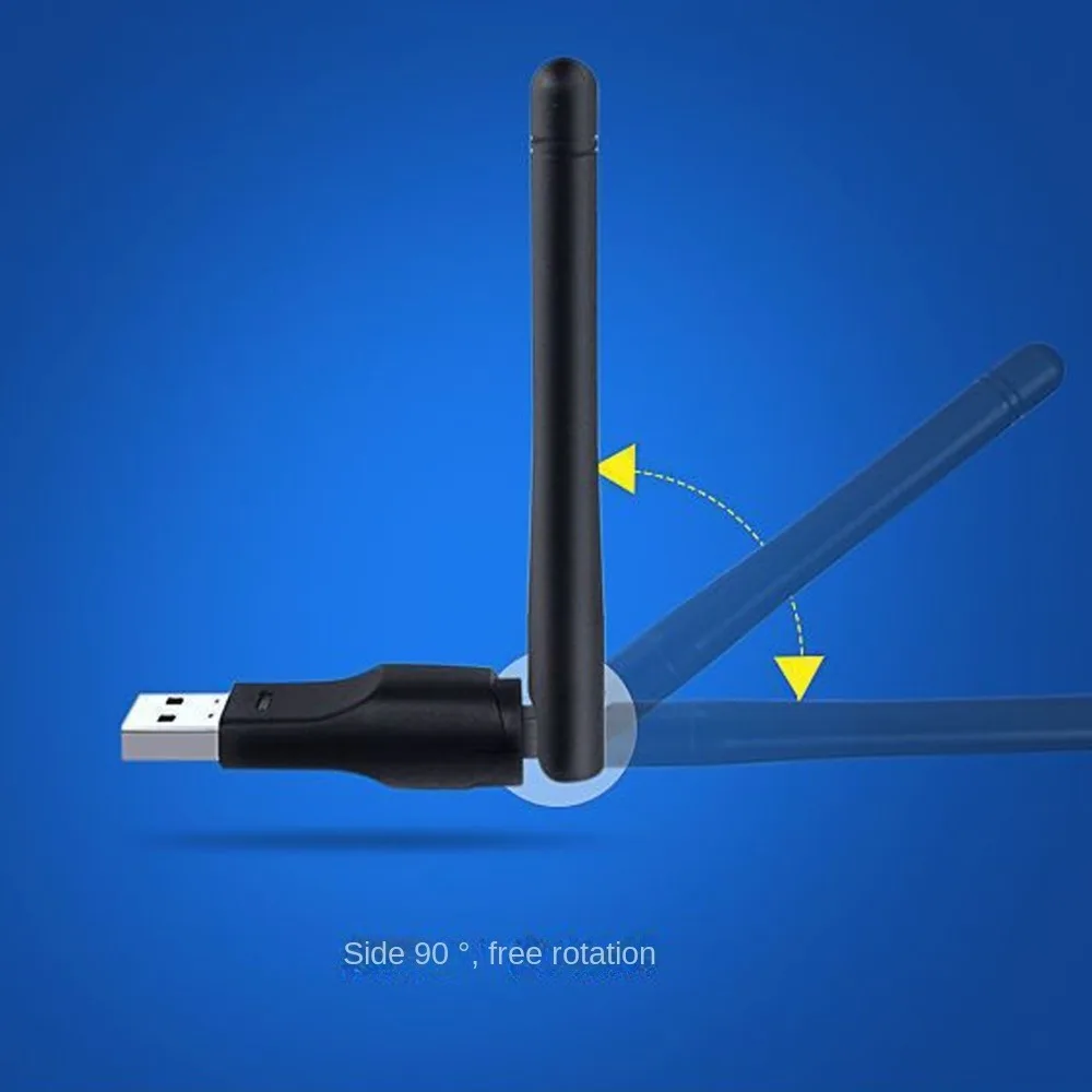 Wi-fi Dongle 150Mbps MT7601 Network Card MT7601/8188 2.4GHz 150Mbps USB Wifi Adapter Freely-rotating LED Light Display
