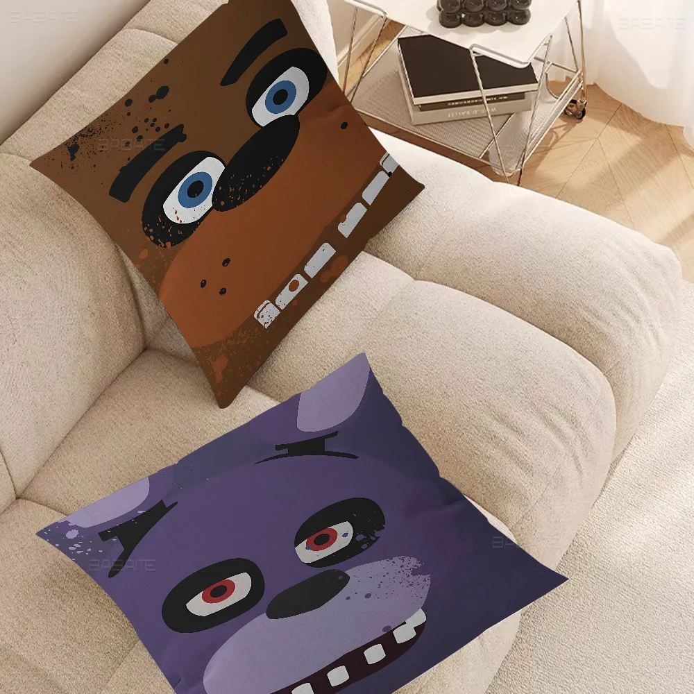 1pc Square Fnaf Anime Five-nights-At-Freddys Art Pillow Gift Home Office Decoration Bedroom Sofa Car Cushion Cover case 45x45