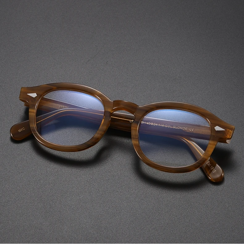 Johnny Depp Anti Blaues Licht Brillen Männer Lemtosh Gläser Frauen Computer Brille Luxus Marke Vintage Acetat Rahmen – Detail 21