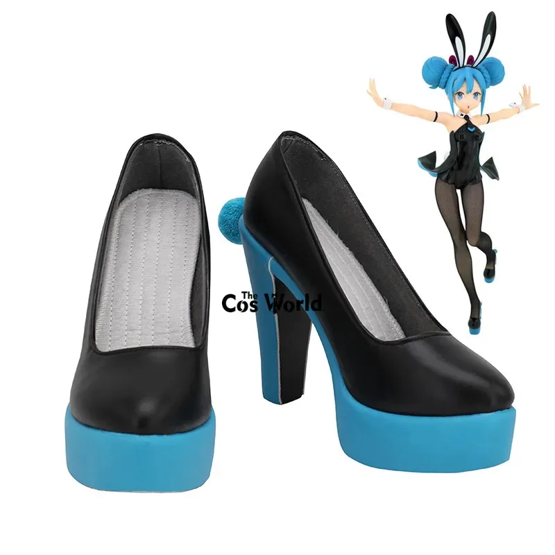 

Miku Bunny Girl, аниме, туфли на высоком каблуке для косплея на заказ