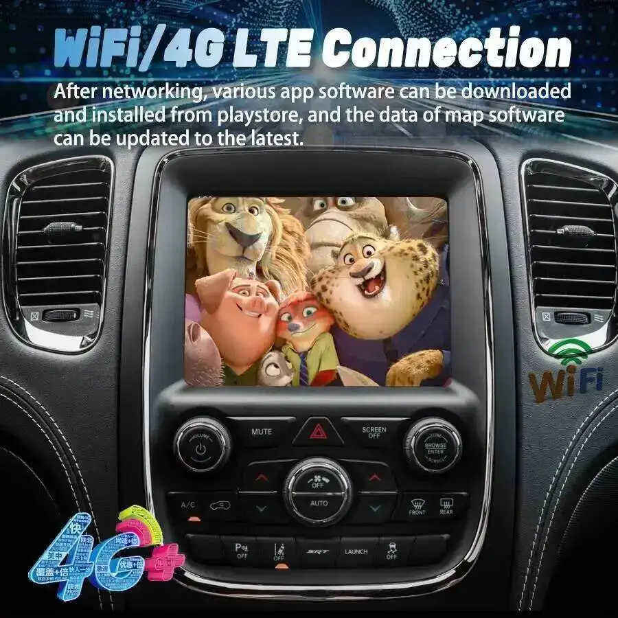 Radio For Dodge Durango 2011-2020 Multimedia Video Player GPS Navigation 8.4
