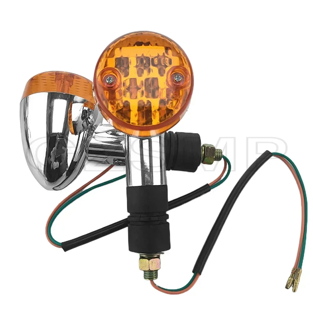 Motorcycle 12V Universal LED Turn Signal Indicator Light Turning Amber Lamp fit For Suzuki Harley Yamaha Honda Kawasaki