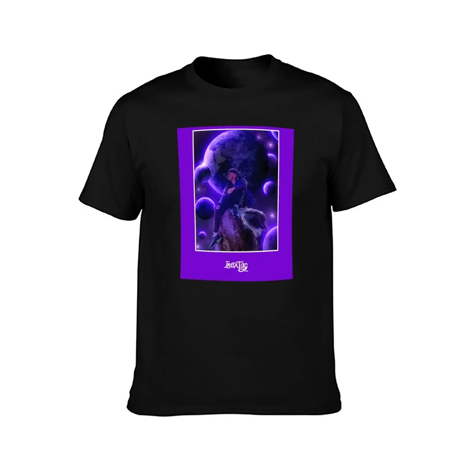 Inoxtag - Portrait galaxy classique T-Shirt Fashion Pattern Printed Tee Shirt T-Shirt