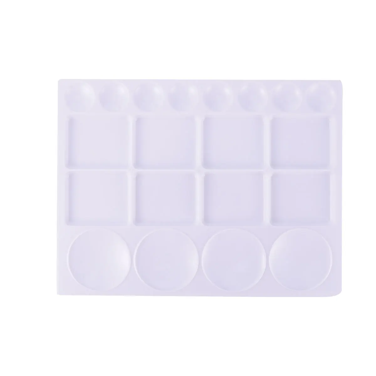 1Pcs Square Art Paint Mixing Tray Portable Plastic Color Palette for Watercolor Gouache Oil Painting Drawing Pigment