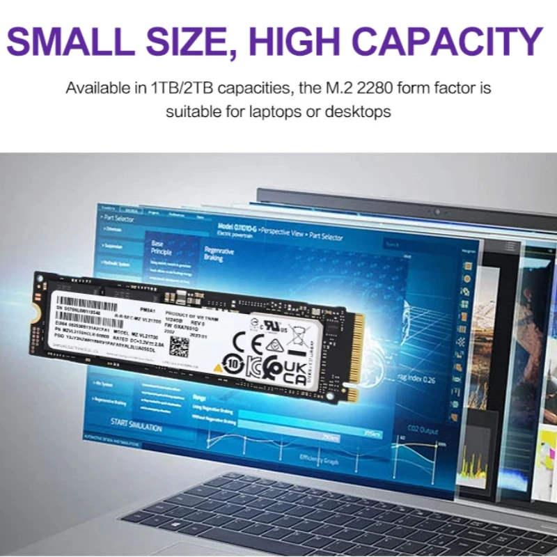 OEM SAMSUNG PM9A1 512GB 1TB 2TB NVMe PCIe4.0x4 M.2 2280 内蔵