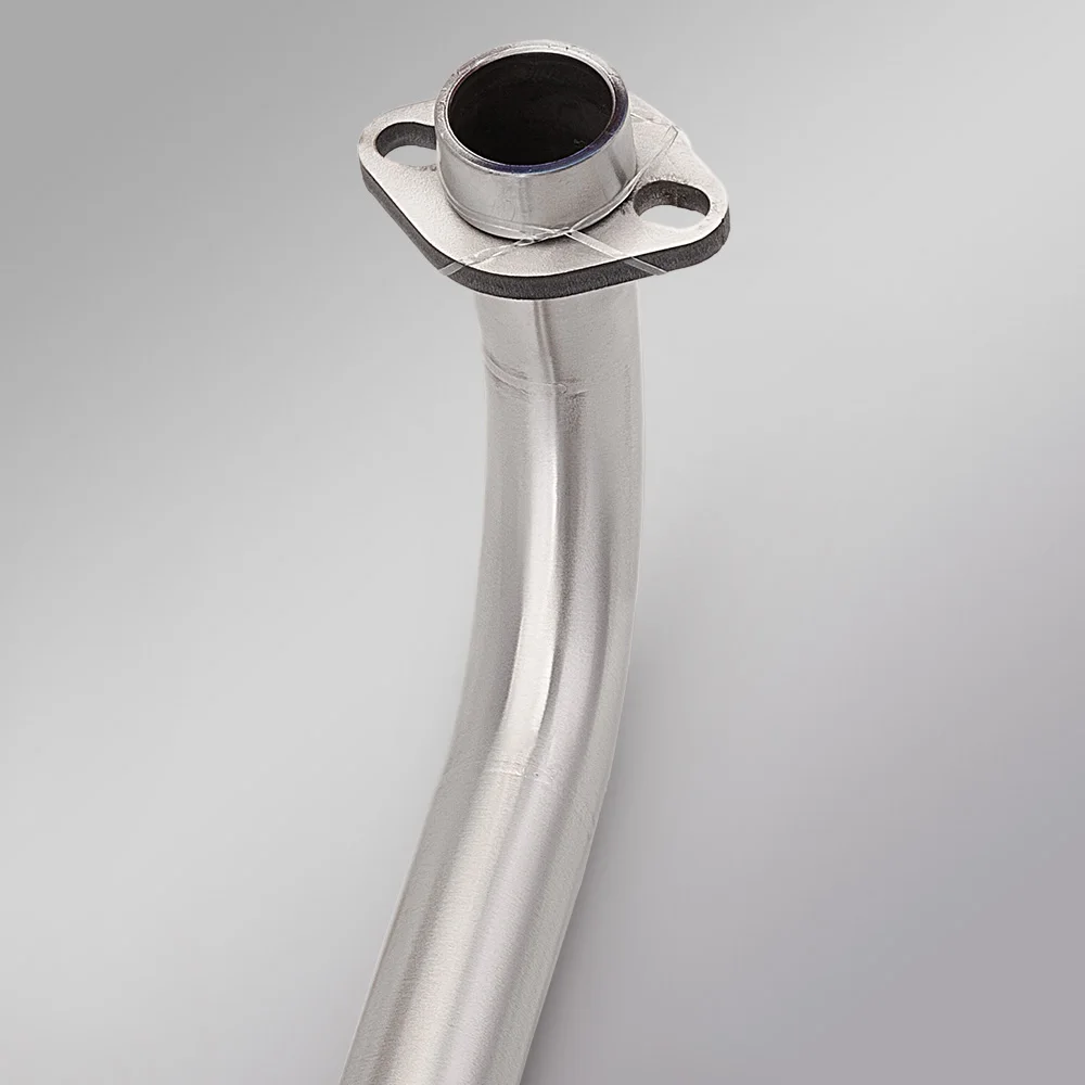 Motorcycle Exhaust Front Middle Link Pipe for MSX125 MSX 125 M3 MSX125SF - Double Hole, Connect Muffler
