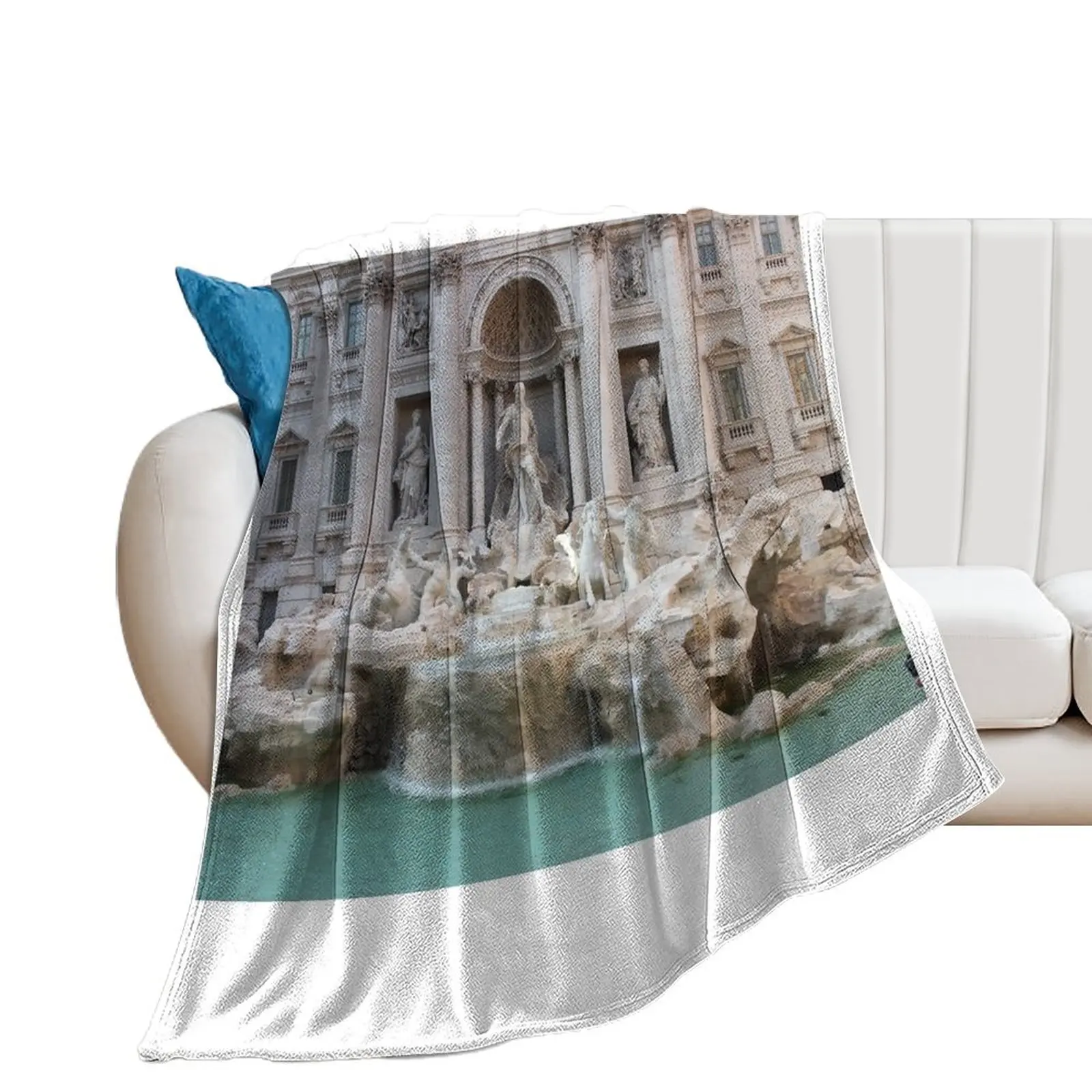 Trevi Fountain - so beautiful Throw Blanket Sofa Furry For Sofa Thin Blankets For Sofas Blankets