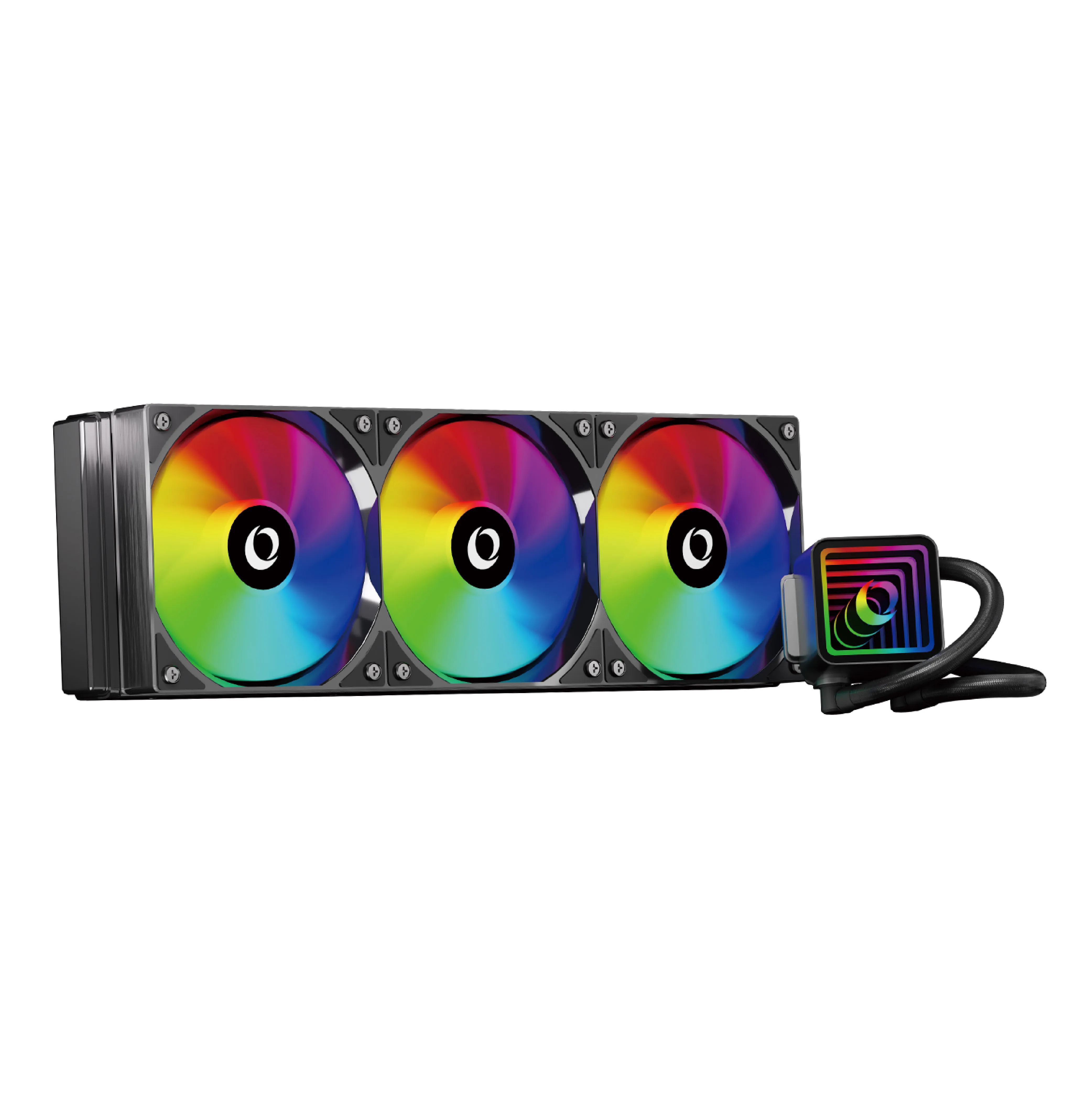 تبريد المياه وحدة المعالجة المركزية برودة 360 مللي متر ARGB مروحة مبادل حراري سائل المبرد المتكامل ل LGA 1700/115X/2011/2066/AM3 +/AM4/AMD